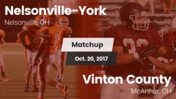 Matchup: Nelsonville-York vs. Vinton County  2017