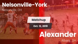 Matchup: Nelsonville-York vs. Alexander  2018