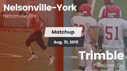 Matchup: Nelsonville-York vs. Trimble  2019