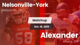 Matchup: Nelsonville-York vs. Alexander  2019