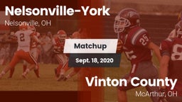 Matchup: Nelsonville-York vs. Vinton County  2020