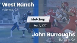 Matchup: West Ranch High vs. John Burroughs  2017