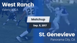 Matchup: West Ranch High vs. St. Genevieve  2017