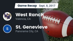 Recap: West Ranch  vs. St. Genevieve  2017