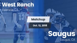Matchup: West Ranch High vs. Saugus  2018