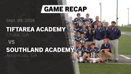 Recap: Tiftarea Academy  vs. Southland Academy  2016