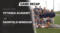 Recap: Tiftarea Academy  vs. Deerfield-Windsor  2016
