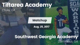 Matchup: Tiftarea Academy vs. Southwest Georgia Academy  2017