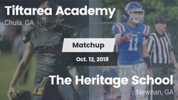 Matchup: Tiftarea Academy vs. The Heritage School 2018