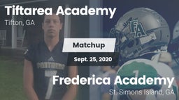 Matchup: Tiftarea Academy vs. Frederica Academy  2020
