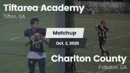 Matchup: Tiftarea Academy vs. Charlton County  2020