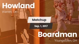 Matchup: Howland vs. Boardman  2017