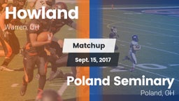 Matchup: Howland vs. Poland Seminary  2017