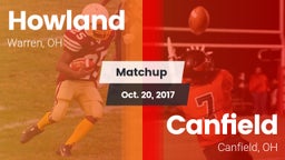 Matchup: Howland vs. Canfield  2017