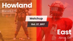 Matchup: Howland vs. East  2017