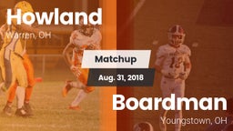 Matchup: Howland vs. Boardman  2018