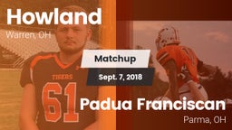Matchup: Howland vs. Padua Franciscan  2018