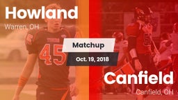 Matchup: Howland vs. Canfield  2018