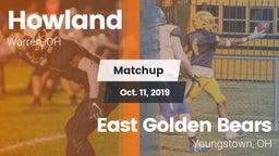 Matchup: Howland vs. East  Golden Bears 2019