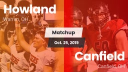 Matchup: Howland vs. Canfield  2019