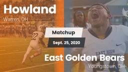 Matchup: Howland vs. East  Golden Bears 2020