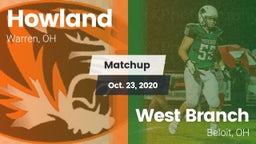 Matchup: Howland vs. West Branch  2020