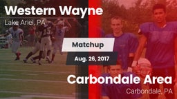 Matchup: Western Wayne vs. Carbondale Area  2017