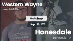 Matchup: Western Wayne vs. Honesdale  2017