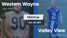 Matchup: Western Wayne vs. Valley View  2017
