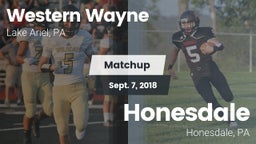 Matchup: Western Wayne vs. Honesdale  2018