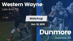 Matchup: Western Wayne vs. Dunmore  2018