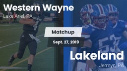 Matchup: Western Wayne vs. Lakeland  2019