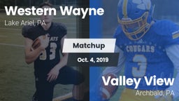 Matchup: Western Wayne vs. Valley View  2019