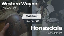 Matchup: Western Wayne vs. Honesdale  2020