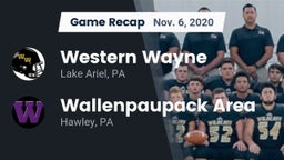 Recap: Western Wayne  vs. Wallenpaupack Area  2020