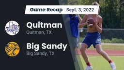 Recap: Quitman  vs. Big Sandy  2022