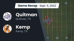 Recap: Quitman  vs. Kemp  2022