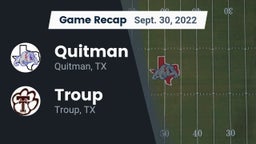 Recap: Quitman  vs. Troup  2022