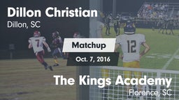 Matchup: Dillon Christian vs. The Kings Academy 2016
