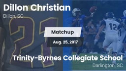 Matchup: Dillon Christian vs. Trinity-Byrnes Collegiate School 2017