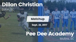 Matchup: Dillon Christian vs. *** Dee Academy  2017