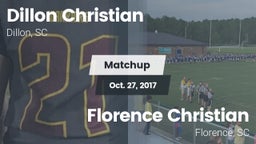 Matchup: Dillon Christian vs. Florence Christian  2017