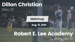 Matchup: Dillon Christian vs. Robert E. Lee Academy 2018