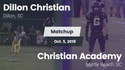 Matchup: Dillon Christian vs. Christian Academy  2018