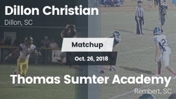 Matchup: Dillon Christian vs. Thomas Sumter Academy 2018