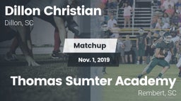 Matchup: Dillon Christian vs. Thomas Sumter Academy 2019