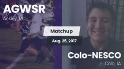 Matchup: AGWSR vs. Colo-NESCO  2017