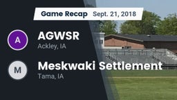 Recap: AGWSR  vs. Meskwaki Settlement  2018