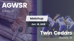 Matchup: AGWSR vs. Twin Cedars  2018