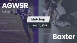 Matchup: AGWSR vs. Baxter 2019
